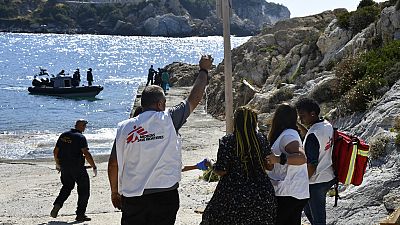 Two dead, 22 rescued after migrant boat capsizes in rough seas near Greek Island