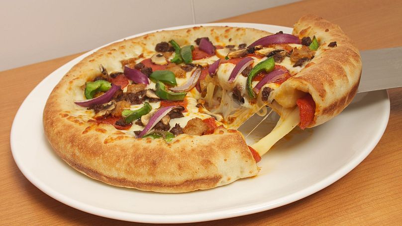 Stuffed crust pizzas