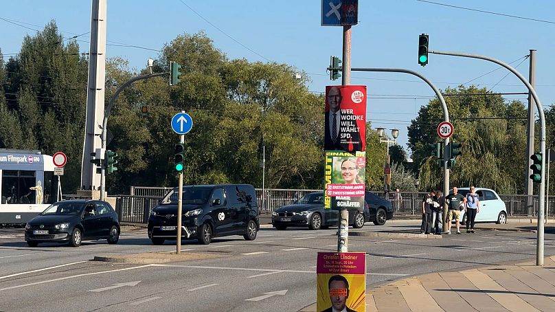 Election posters in Potsdam