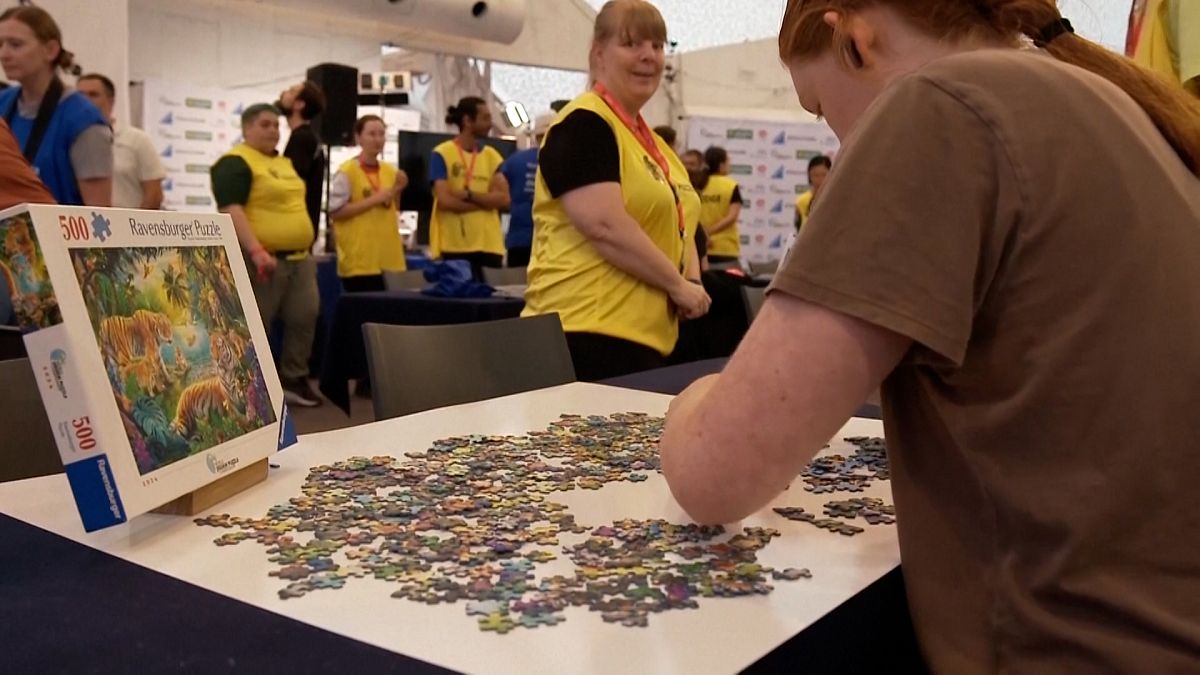 Speed puzzlers from 68 countries battle for glory at Spain's World Jigsaw Championships