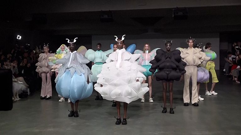 Anrealage’s airy spring/summer collection showcases in Paris