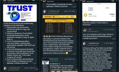 Képernyőképek a „remek befektetési lehetőség" részleteiről