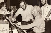 Robert Moog, inventor of the music synthesizer, performs with the Going Baroque Band at All Souls Episcopal Church in Asheville, N.C. May 3, 1980.