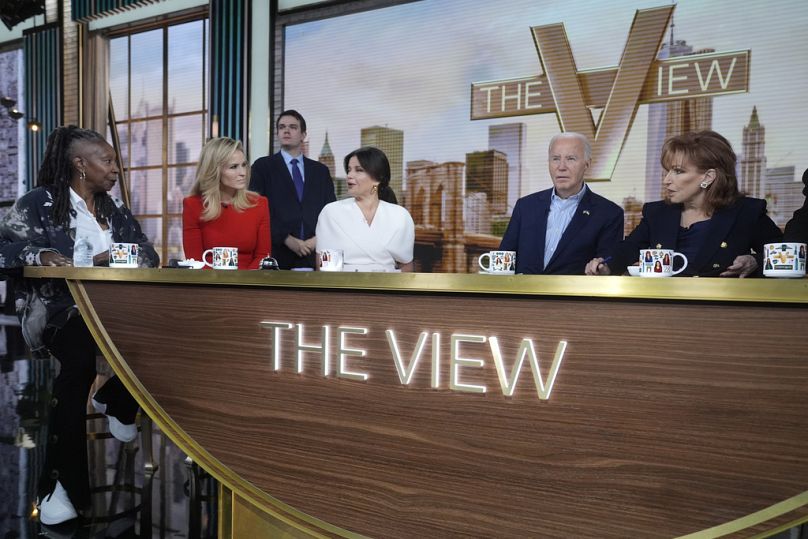 الرئيس الأمريكي جو بايدن في برنامج "The View" على قناة ABC لإجراء مقابلة مباشرة في نيويورك