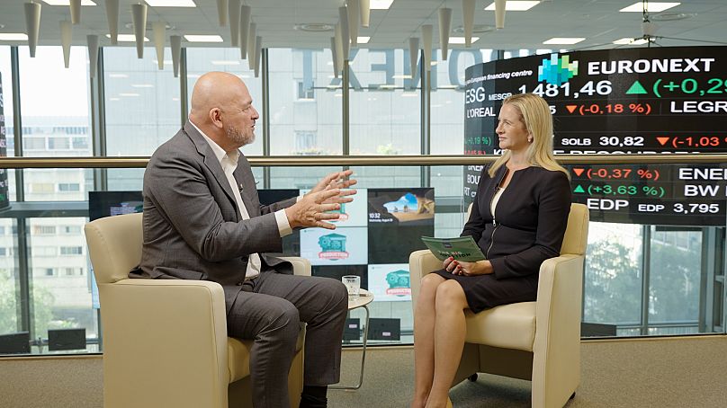 Euronext CEO, Stéphane Boujnah chats to Angela Barnes