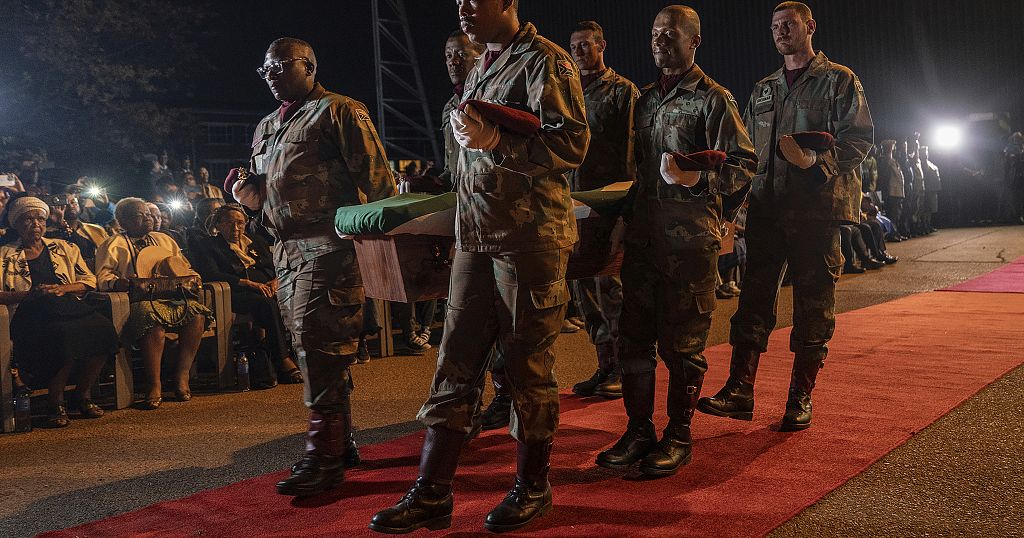 South Africa receives remains of 42 freedom fighters who died while exiled