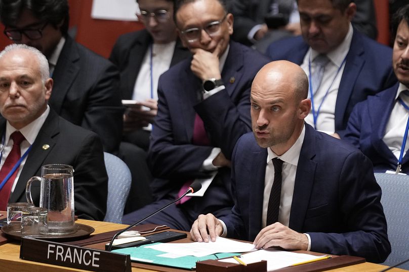 Le ministre français des Affaires étrangères Jean-Noël Barrot annonce une proposition de cessez-le-feu de 21 jours au siège des Nations unies, le mercredi 25 septembre 2024