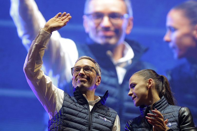 FPÖ-Chef Herbert Kickl bei der Wahlkampfabschlussveranstaltung in Wien, 27. September 2024.