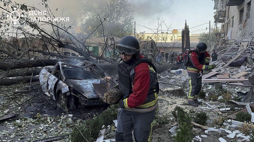 Ataque ruso sobre Ucrania el 29 de septiembre. 