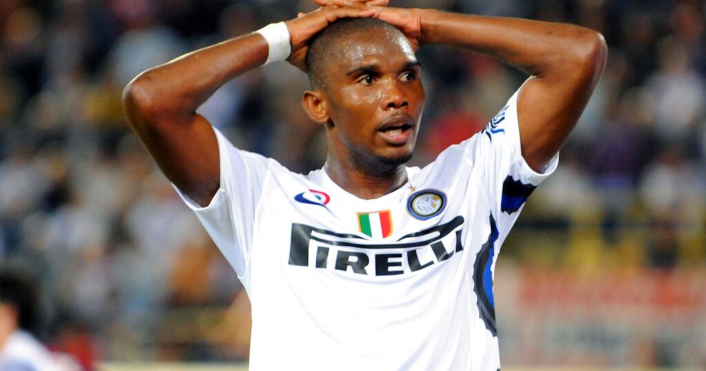 Why has Samuel Eto’o been sanctioned by FIFA?