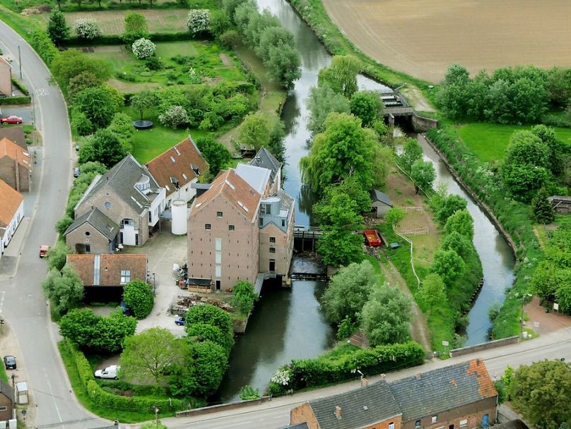 Water mills in the Flemish region, part of a Belgium energy community