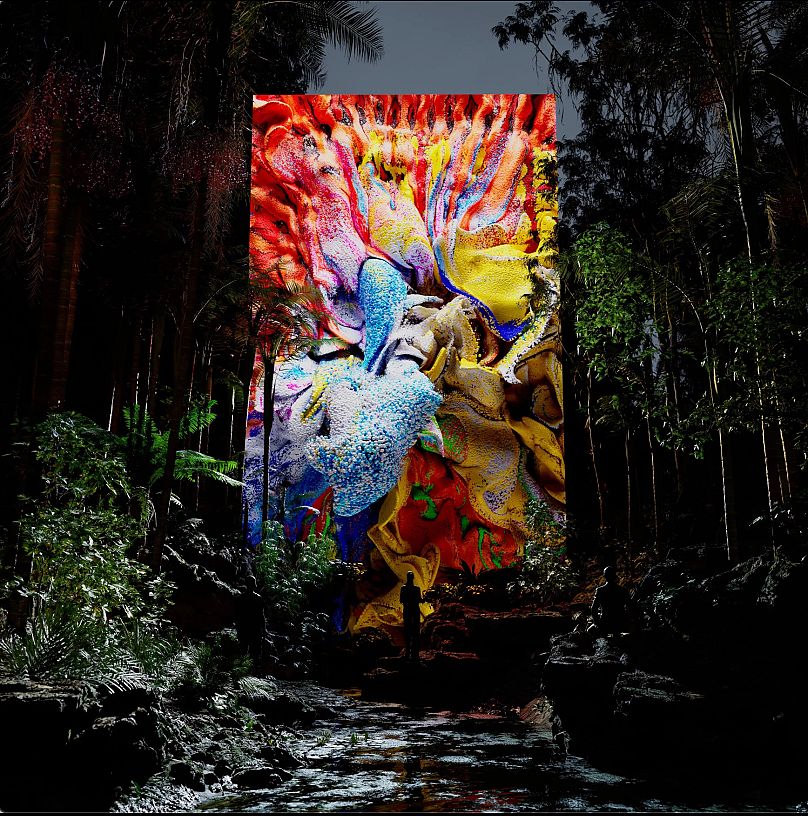 Refik Anadol & Yawanawa, Winds of Yawanawa #888, 2023 