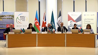 A roundtable at Baku Climate Action week in the capital of Azerbaijan on 3 October, 2024.