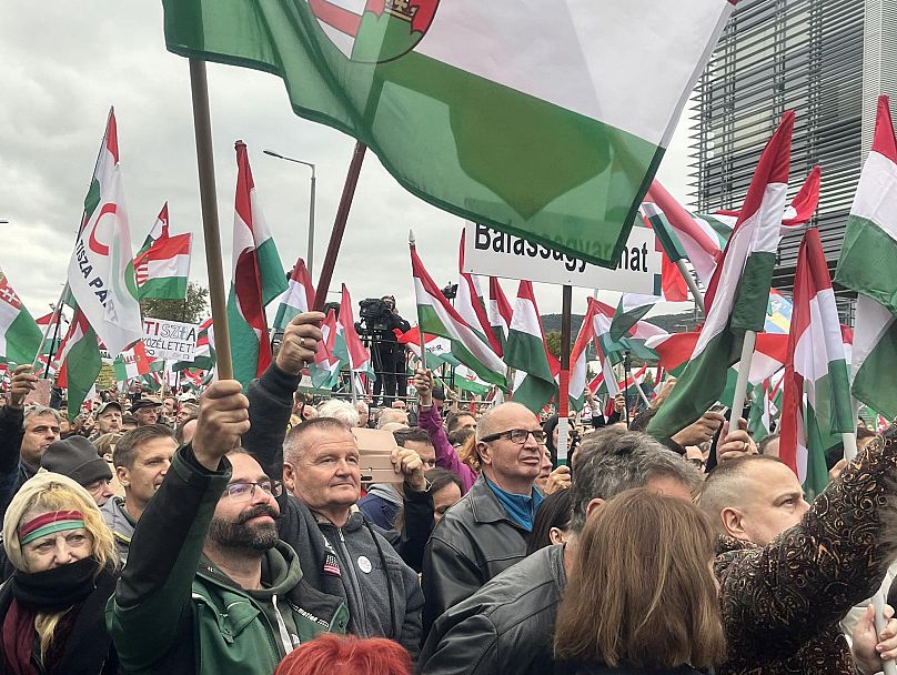Az ország számos különböző pontjáról érkeztek a TISZA Párt szombati tüntetésére