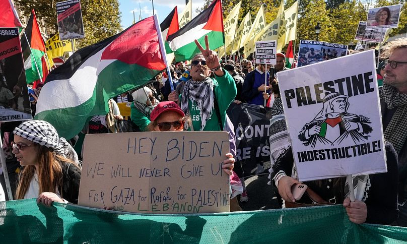 مسيرة في فرنسا تطالب بوقف الحرب على غزة ولبنان 