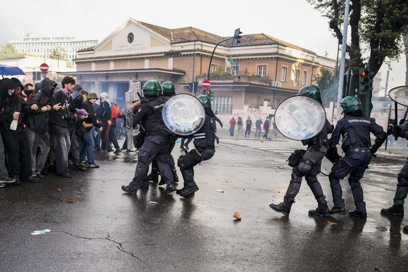 Επεισόδια σε διαδήλωση υπέρ των παλαιστίνων στη Ρώμη