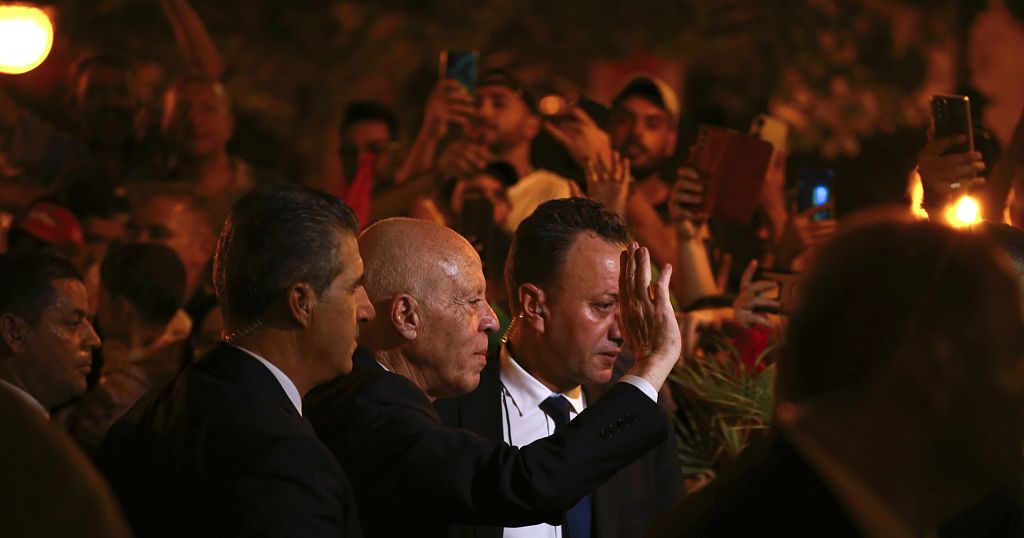 Saied’s supporters gather in celebration ahead of official results