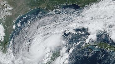 Imágenes de satélite del huracán Milton.