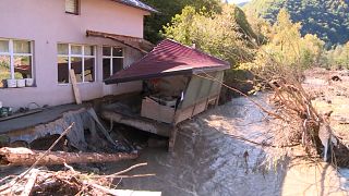 House destroyed by violent storm