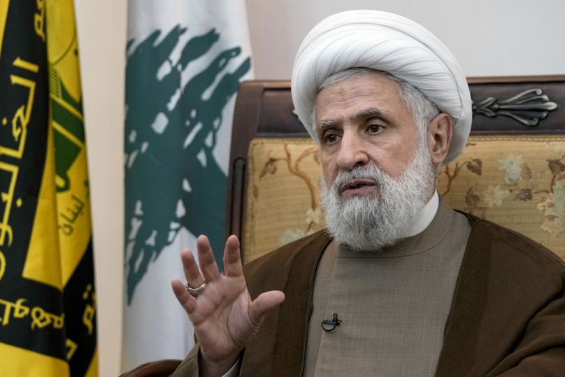 Le chef adjoint du Hezbollah, Cheikh Naim Kassem, archive, mardi 2 juillet 2024.
