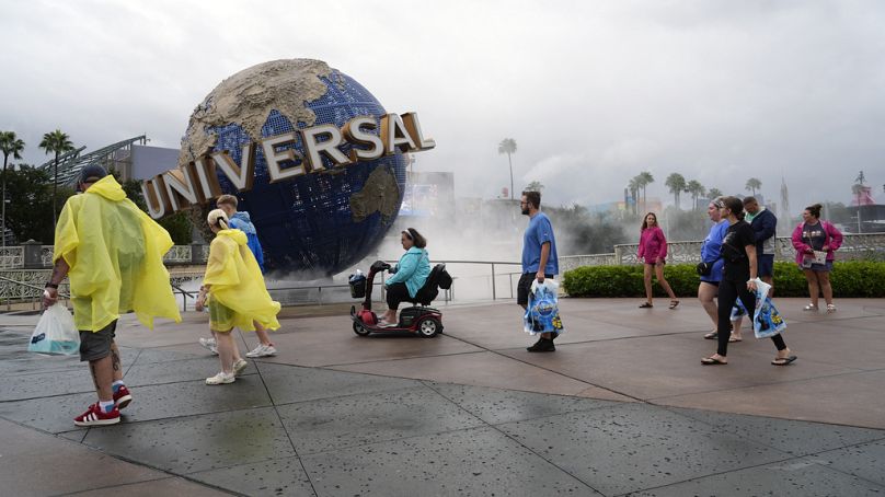 L'Universal Orlando Resort chiude in anticipo per l'arrivo dell'uragano Milton, 9 ottobre 2024