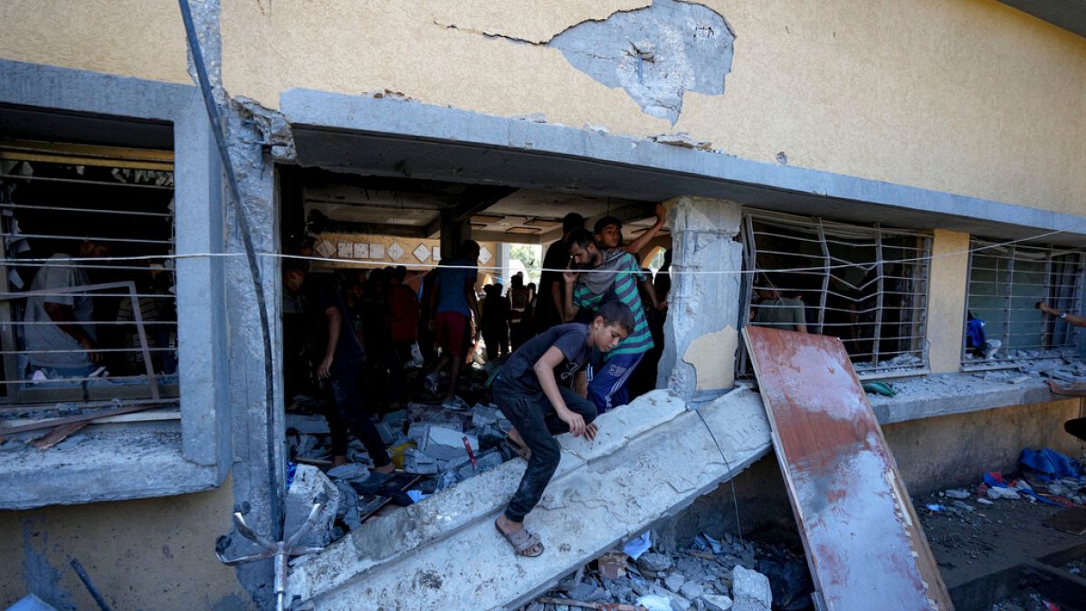 Israeli strike on school sheltering displaced Gazans kills 27