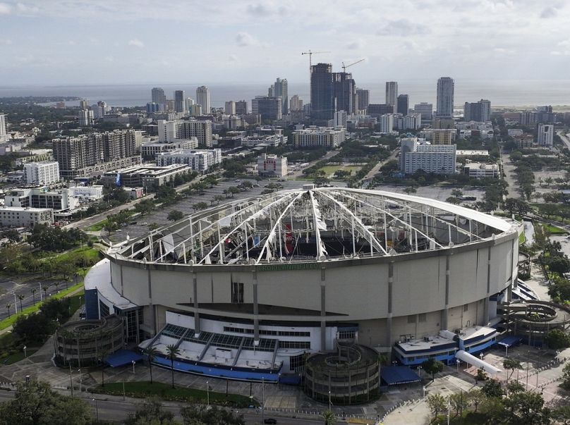 A Tropicana Field romjai, St. Petersburg, FLORIDA, UNITED STATES