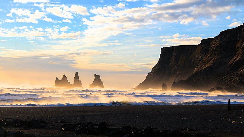 Troll rocks, Vík í Mýrda, Iceland.