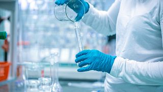 The production of medicines in a pharmaceutical company 
