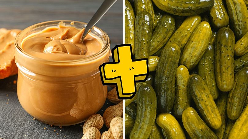 Mantequilla de cacahuete y pepinillos