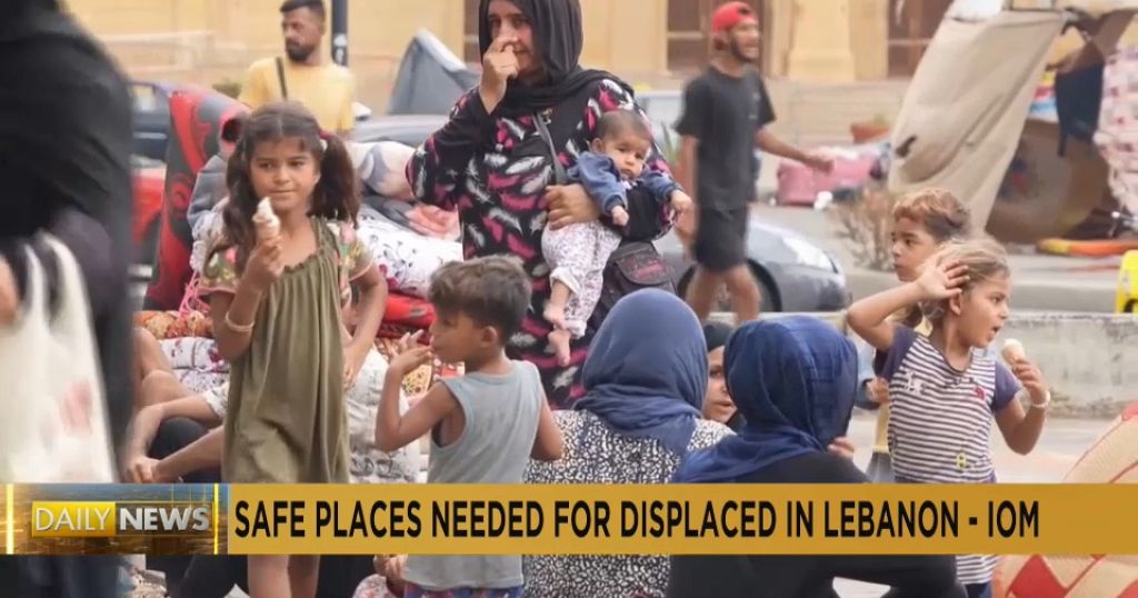 UN says needs safe locations to house Lebanon displaced