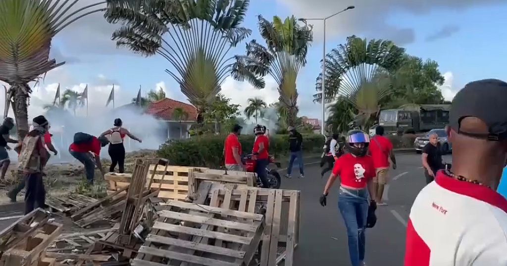 In French Caribbean territory of Martinique, unrest persists despite curfew