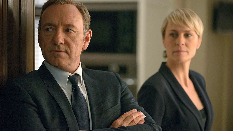 Spacey és Wright a Kártyavár korábbi epizódjában 