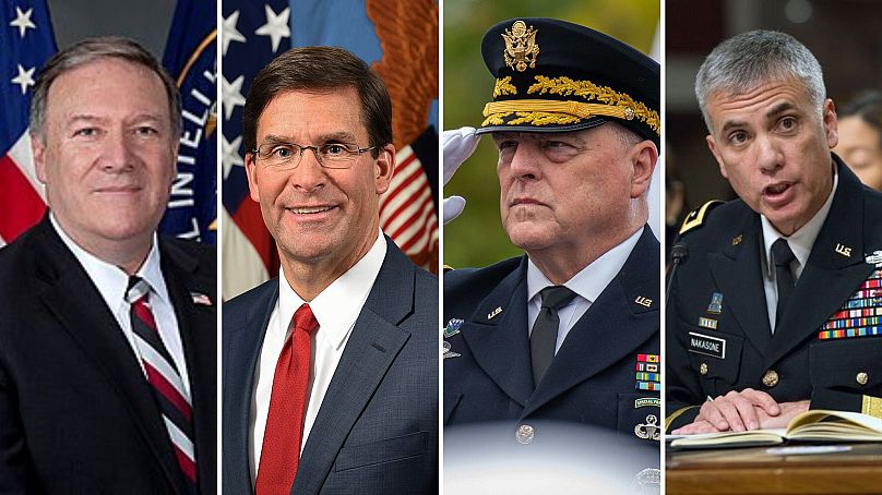 Pompeo, Esper, Milley és Nakasone