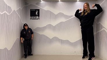 Optical illusions at the Paradox Museum in Stockholm Optical illusions at the Paradox Museum in Stockholm