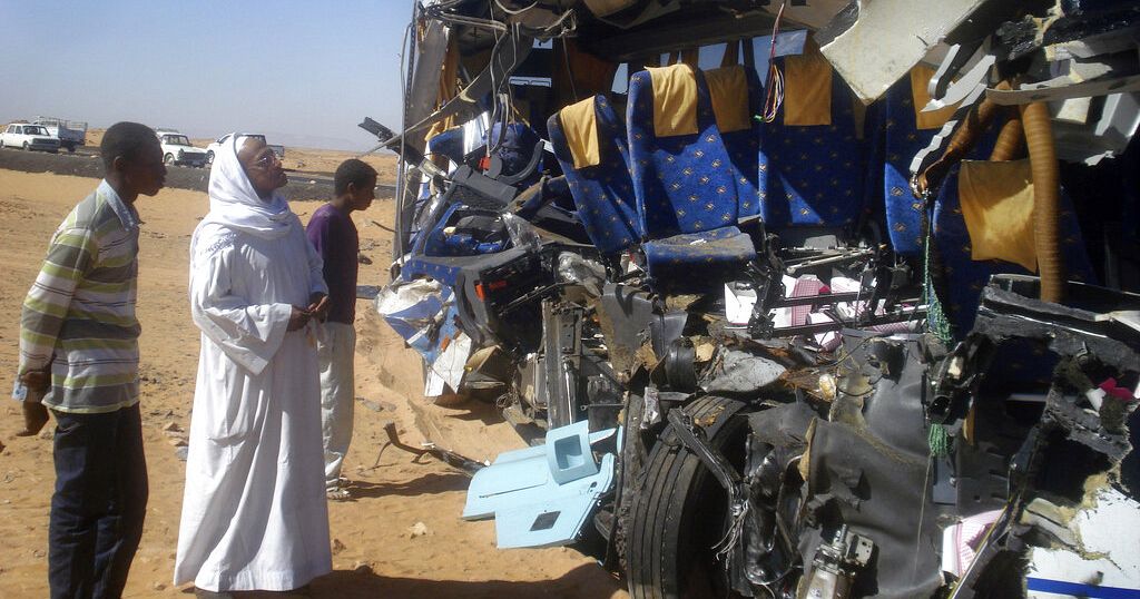 Bus crash in Northeastern Egypt kills 12 University students