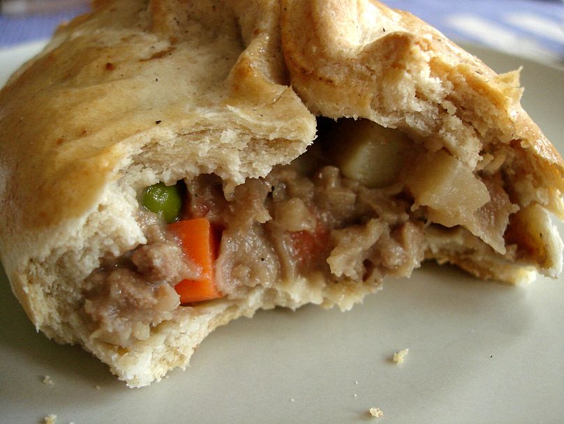 A traditional Cornish pasty