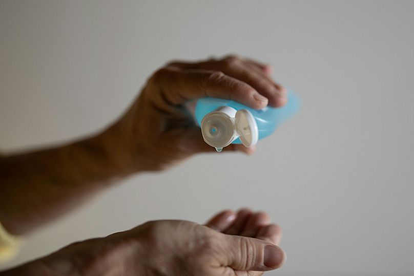 Hand sanitiser is a must for air travel