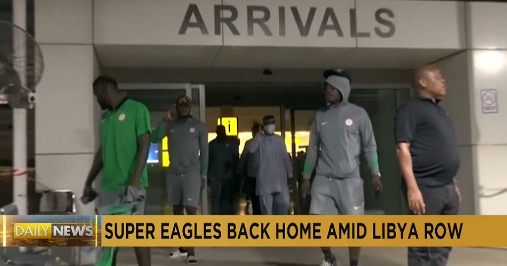 Nigeria Super Eagles arrive in Abuja, after boycotting AFCON qualifier in Libya