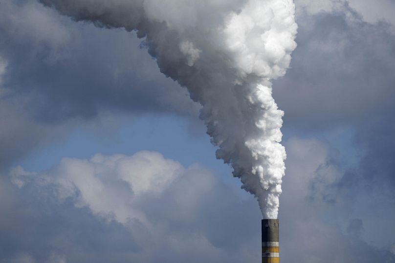 The Schkopau coal-fired power plant operates in Teutschenthal, near Halle, eastern Germany on Tuesday,