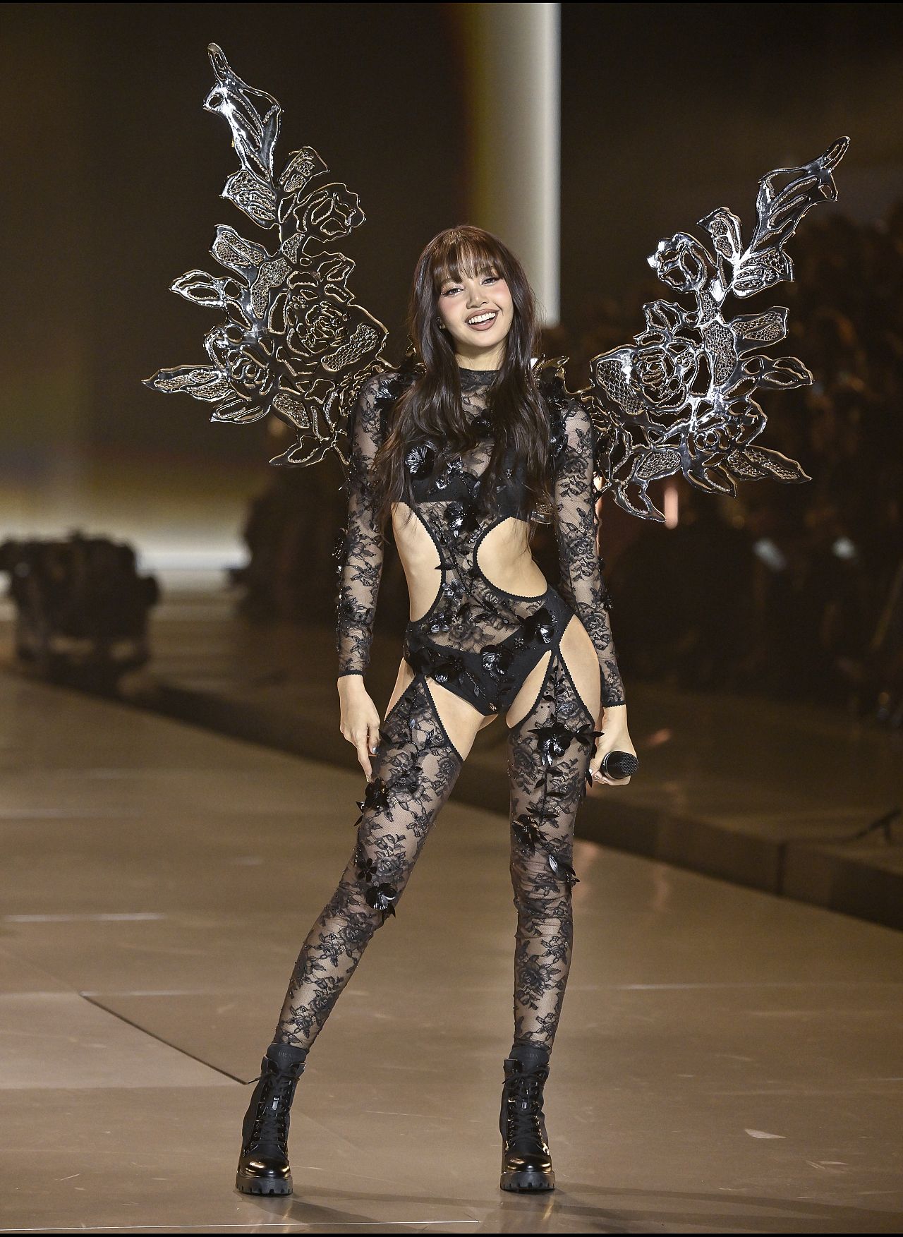 Singer LISA performs during the Victoria's Secret Fashion Show