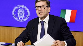 Il ministro dell'Economia, Giancarlo Giorgetti, tiene una conferenza stampa sulla legge di bilancio a Roma, mercoledì 16 ottobre 2024 