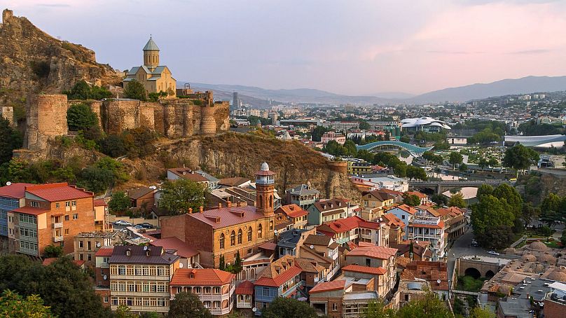 Tbilisi, the old hub of the Caucasus, with its jumble of eastern, medieval and Soviet architecture,