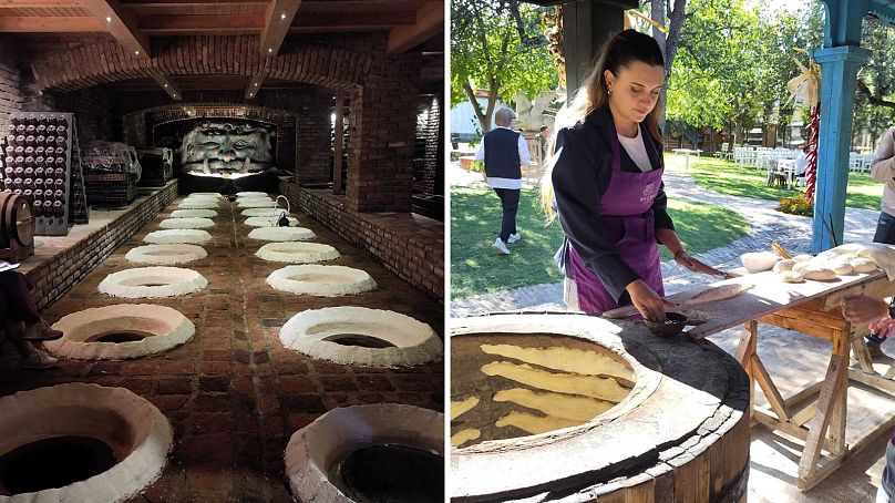 Qvevris and a bread-making masterclass at Shumi Winery.