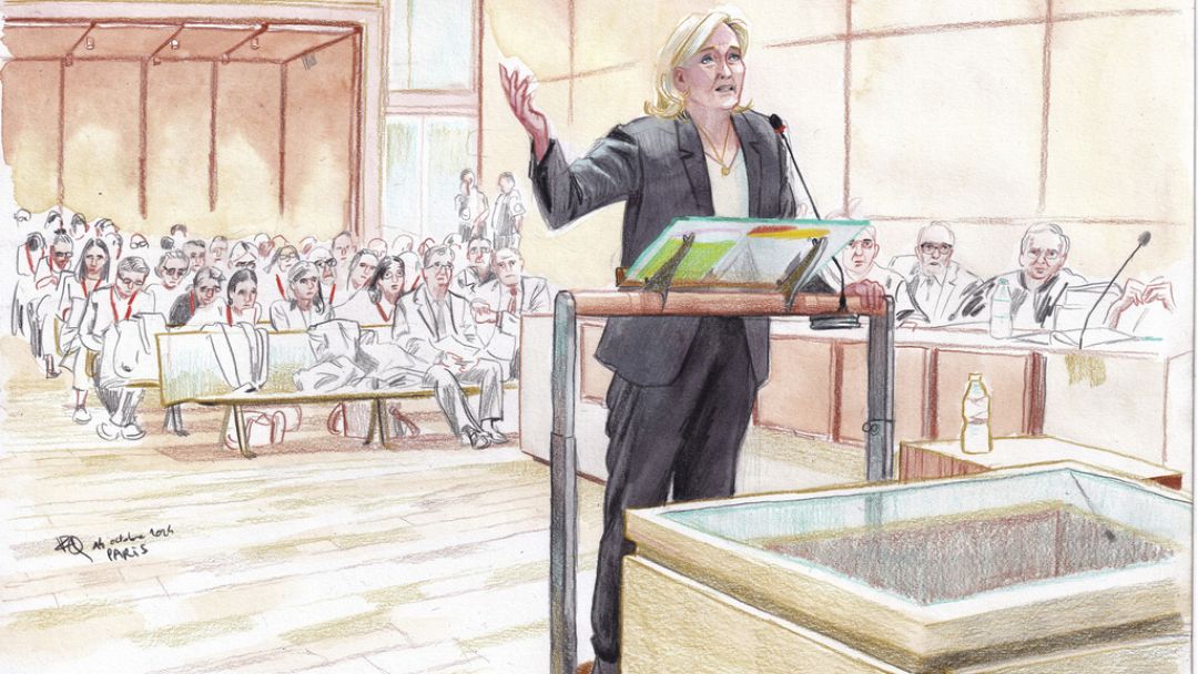 Procès du RN Marine Le Pen encourt de la prison, une grosse amende et 5 ans d