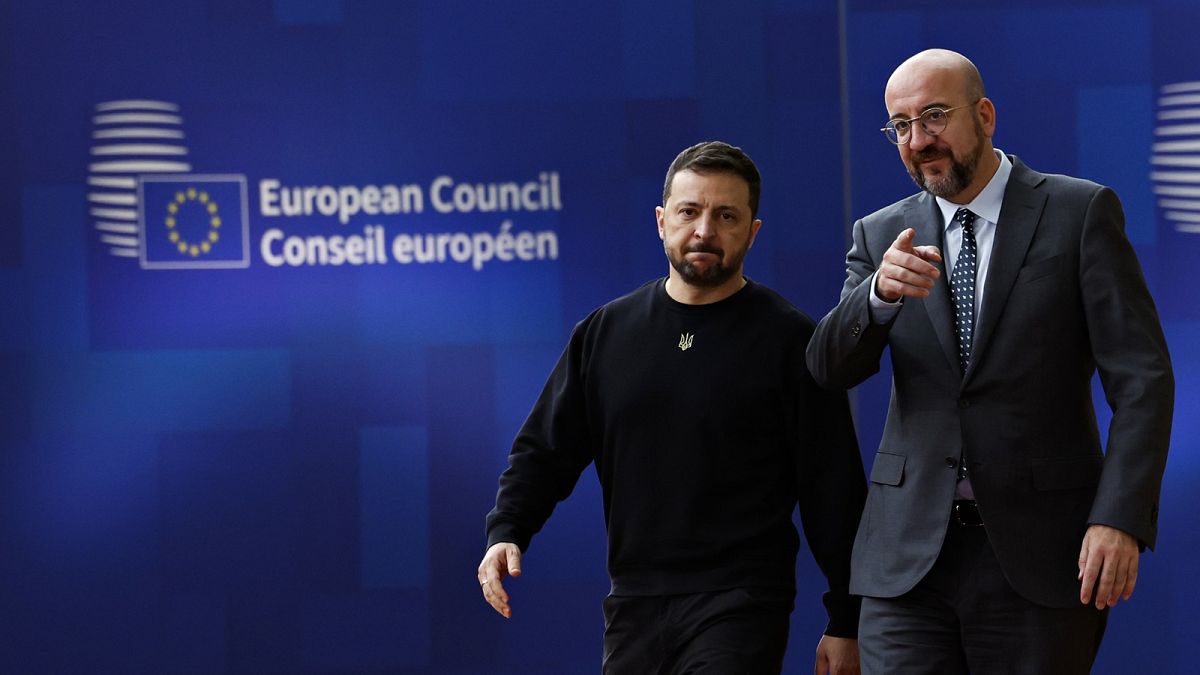 Zelenskyy joins EU leaders summit to present his 'victory plan'