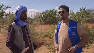 UNHCR Goodwil Ambassador Theo James visits Mbera refugee camp ahead of COP29