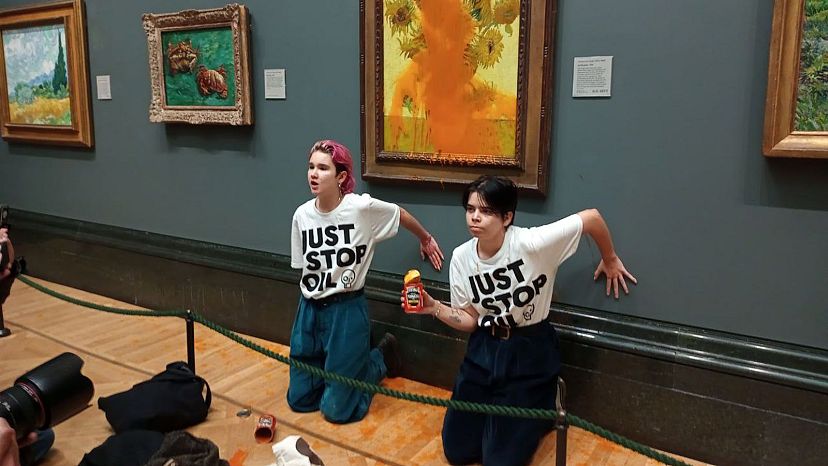 UK’s National Gallery Bans Liquids After Activist Attacks On Artworks ...