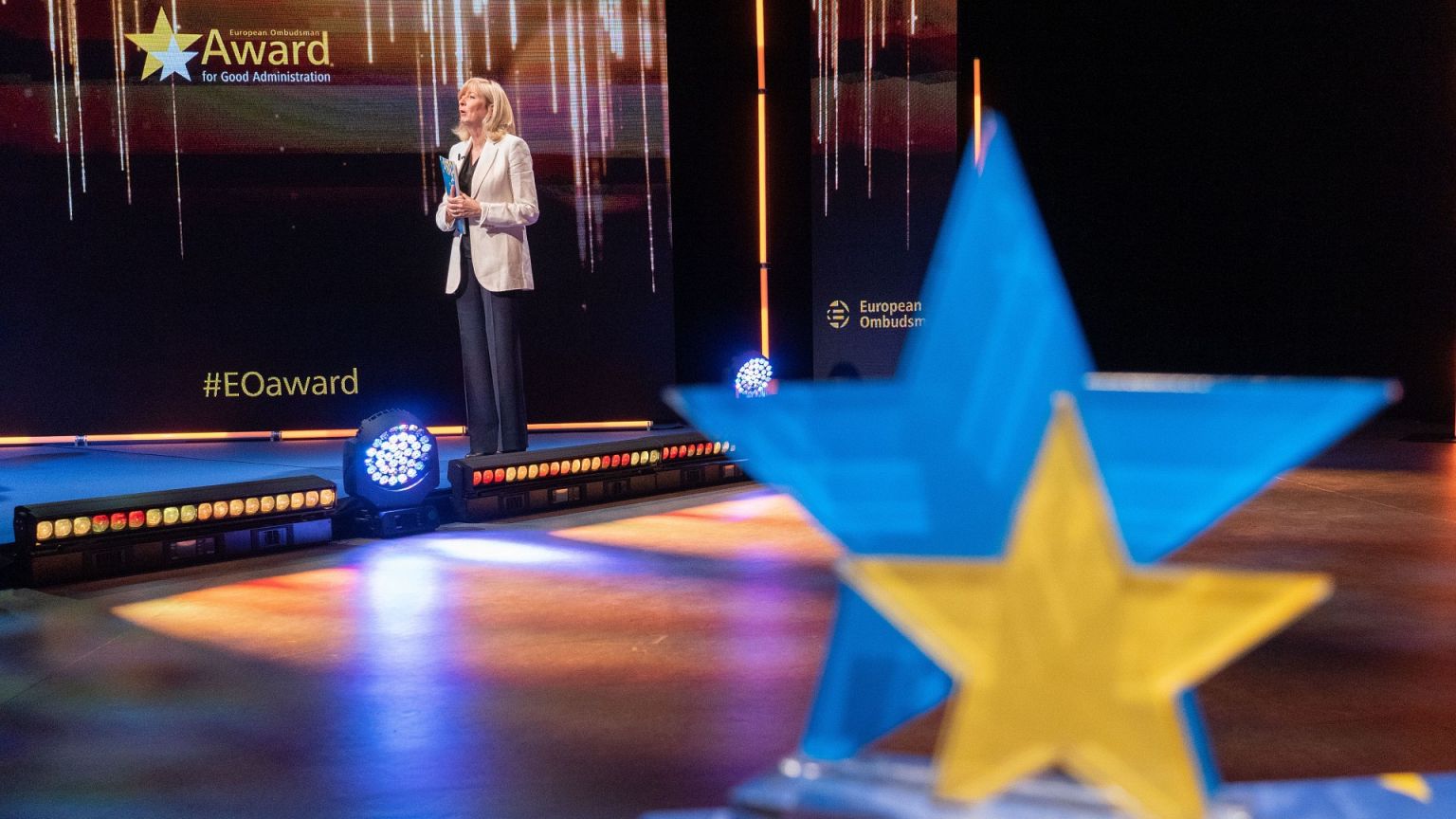 EU Ombudsman Emily O'Reilly at the awards for good public administration in 2021