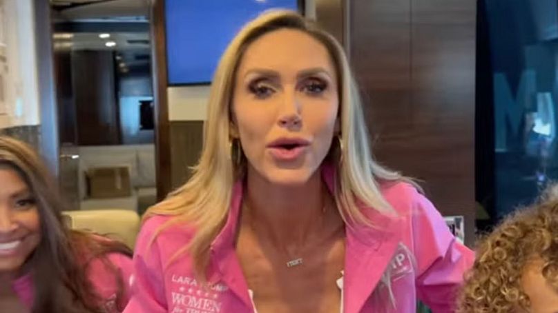 Lara Trump lidera as “Women for Trump” no clip viral